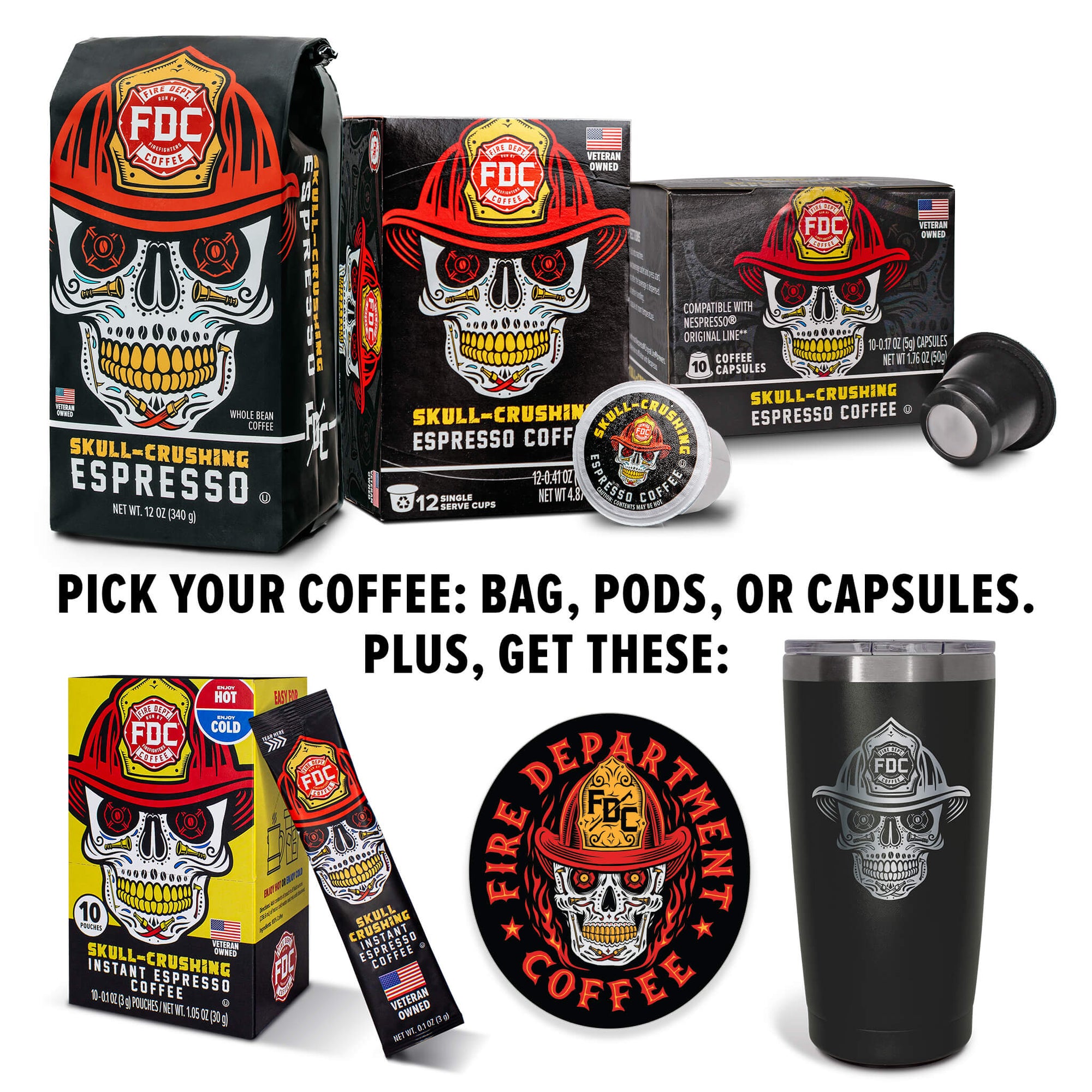 The Skull Bundle from Fire Dept. Coffee