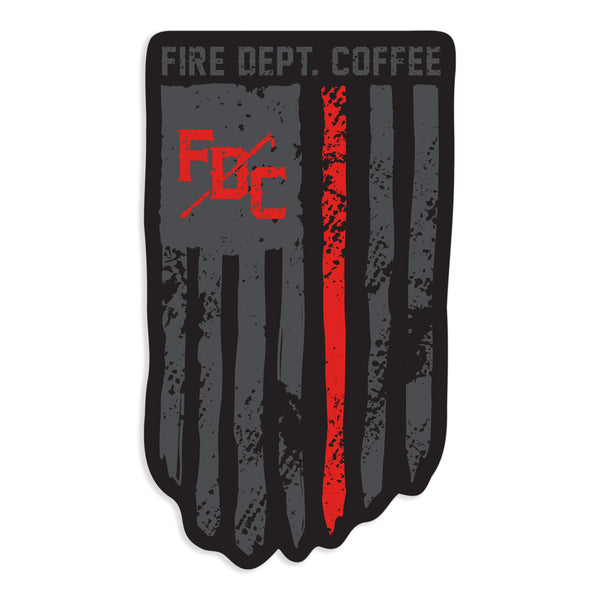 Autocollant du drapeau américain Thin Red Line