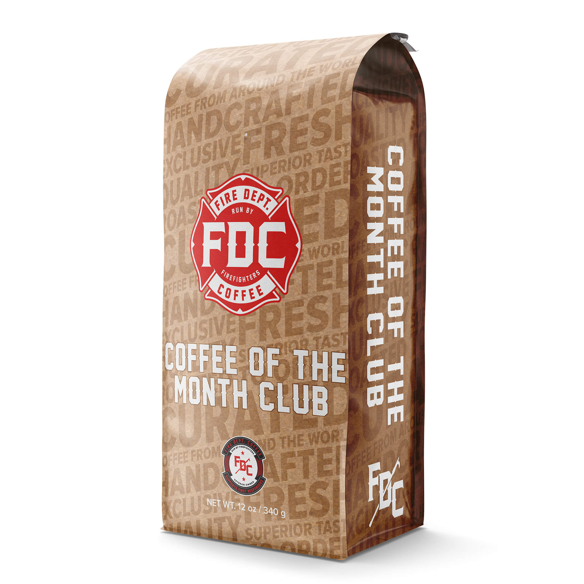 Bag of ground coffee